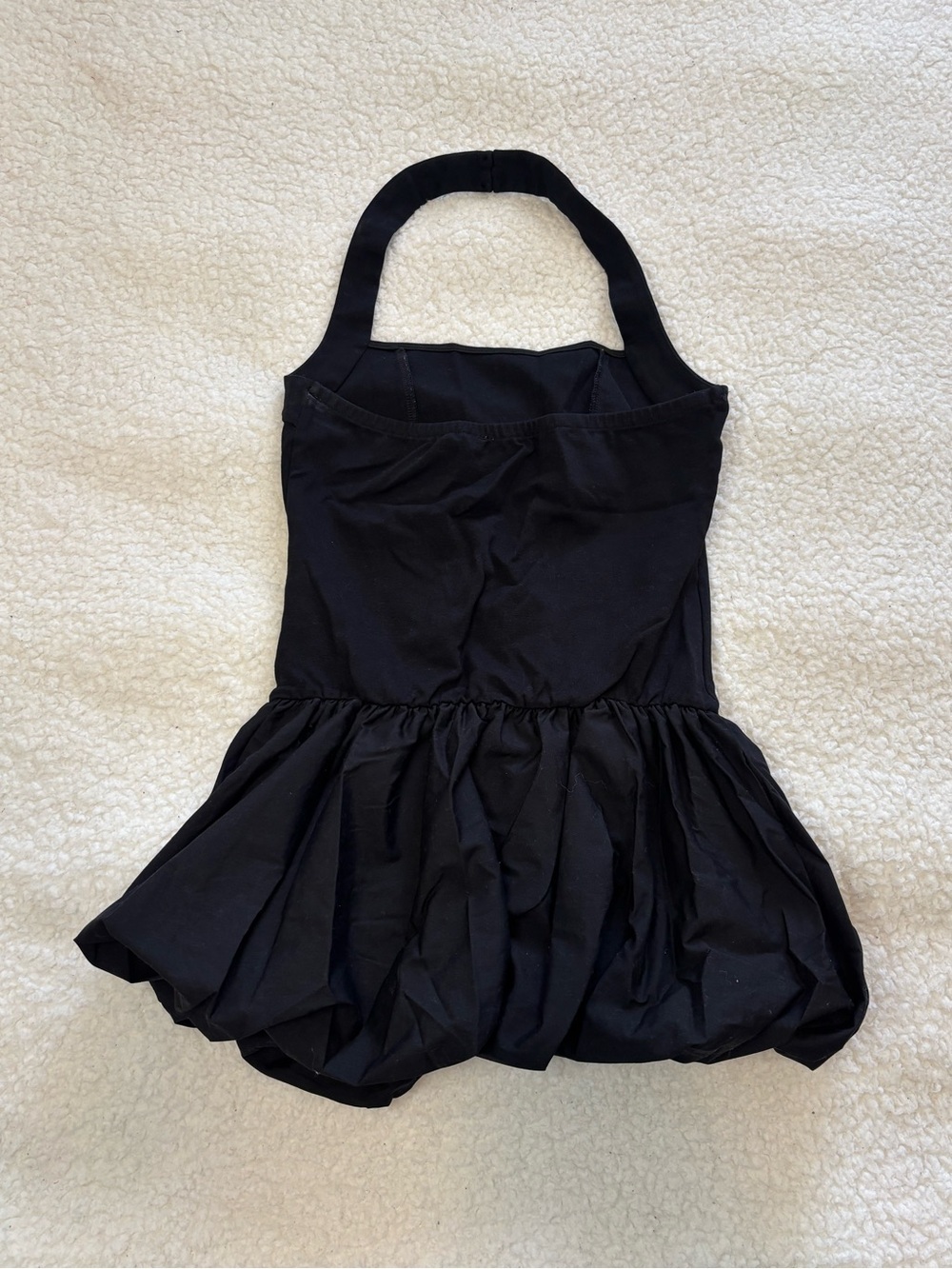 GLG Women Black Halter Style Balloon Mini Dress - Picture 7 of 10